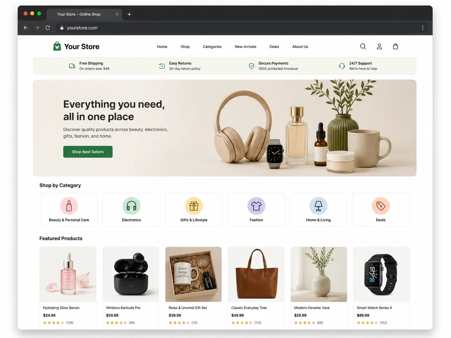 FlexiDuka shop layout preview