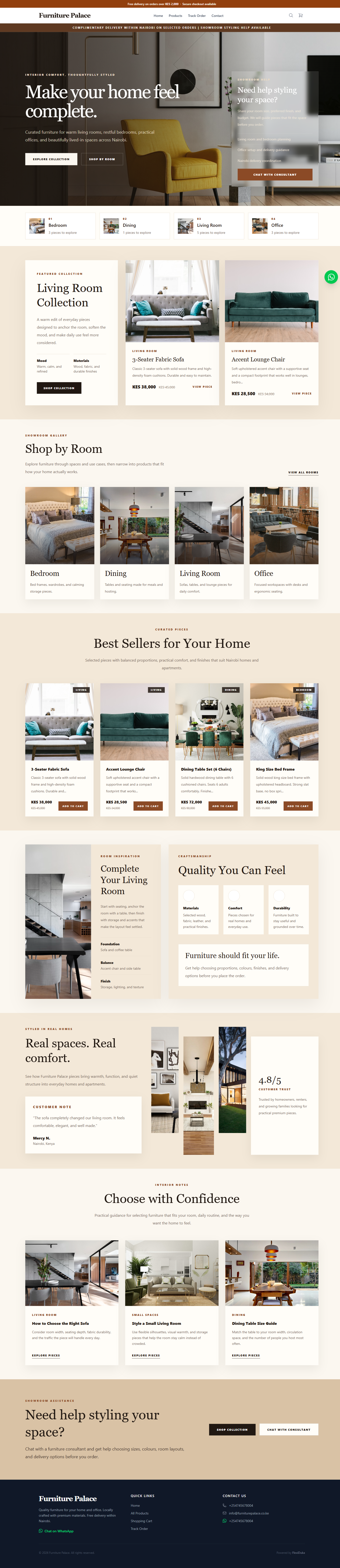 Furniture Palace shop style preview
