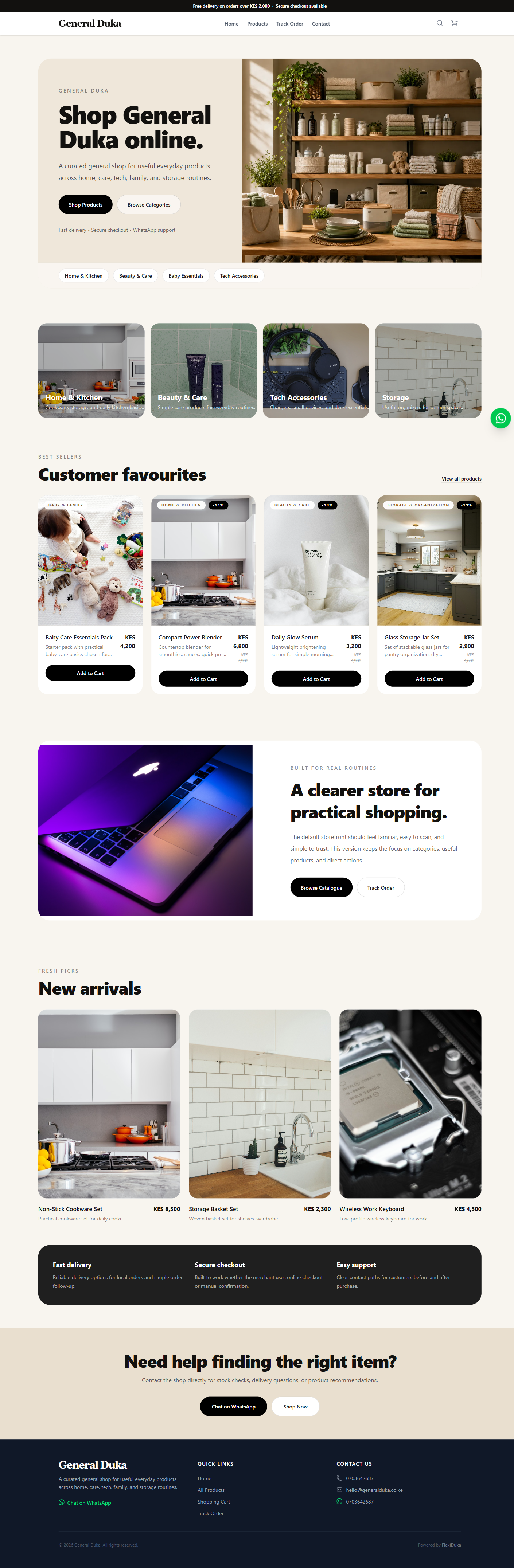 General Duka shop style preview