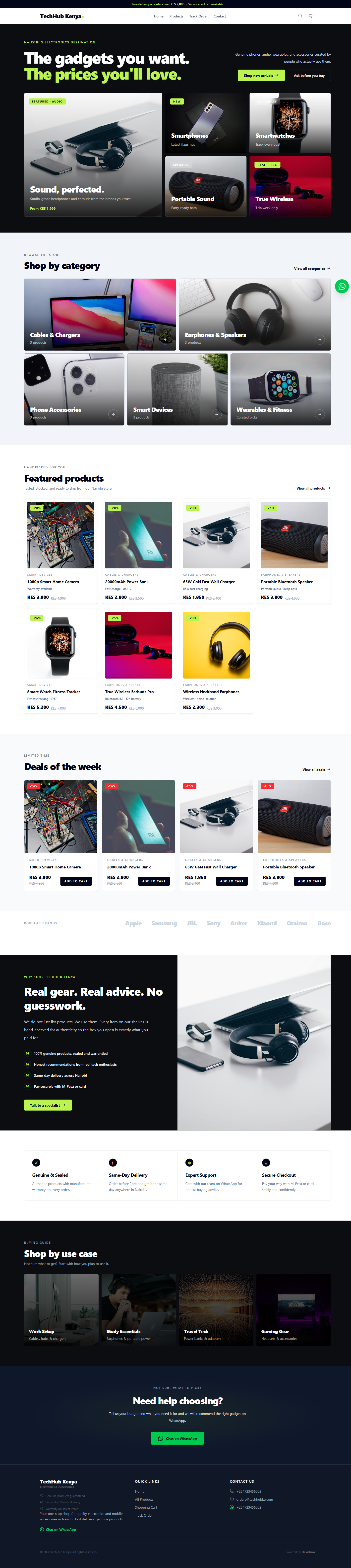 TechHub Kenya shop style preview